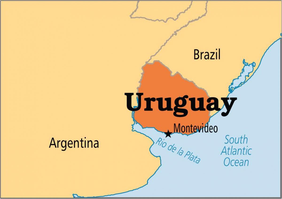 Uruguay vốn bản đồ