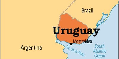 Uruguay vốn bản đồ