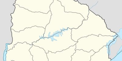Bản đồ của Uruguay phác thảo